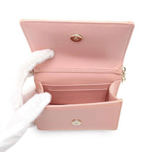 将图像加载到图库查看器中，Dior Cannage ChainPouch Pink Patent Leather
