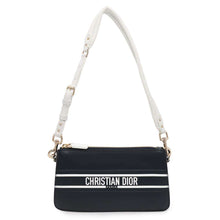 Load image into Gallery viewer, Dior Vibe Shoulder Bag Navy/White Leather
