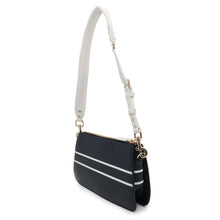 Load image into Gallery viewer, Dior Vibe Shoulder Bag Navy/White Leather
