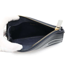 将图像加载到图库查看器中，Dior Vibe Shoulder Bag Navy/White Leather
