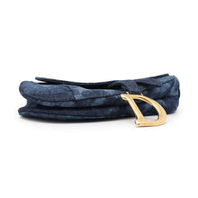 Load image into Gallery viewer, Dior Saddle bag Navy Denim
