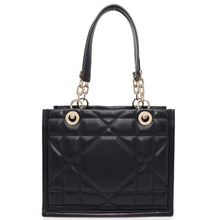 将图像加载到图库查看器中，Dior ArchiCannage Essential ChainTote Bag Black Leather Size Small
