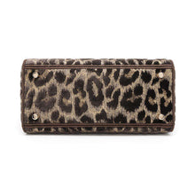 Load image into Gallery viewer, Dior Lady Dee Light Leopard Brown/Red/Yellow Velour Size Medium
