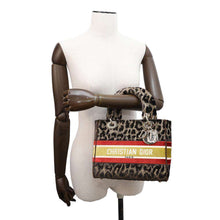 Load image into Gallery viewer, Dior Lady Dee Light Leopard Brown/Red/Yellow Velour Size Medium
