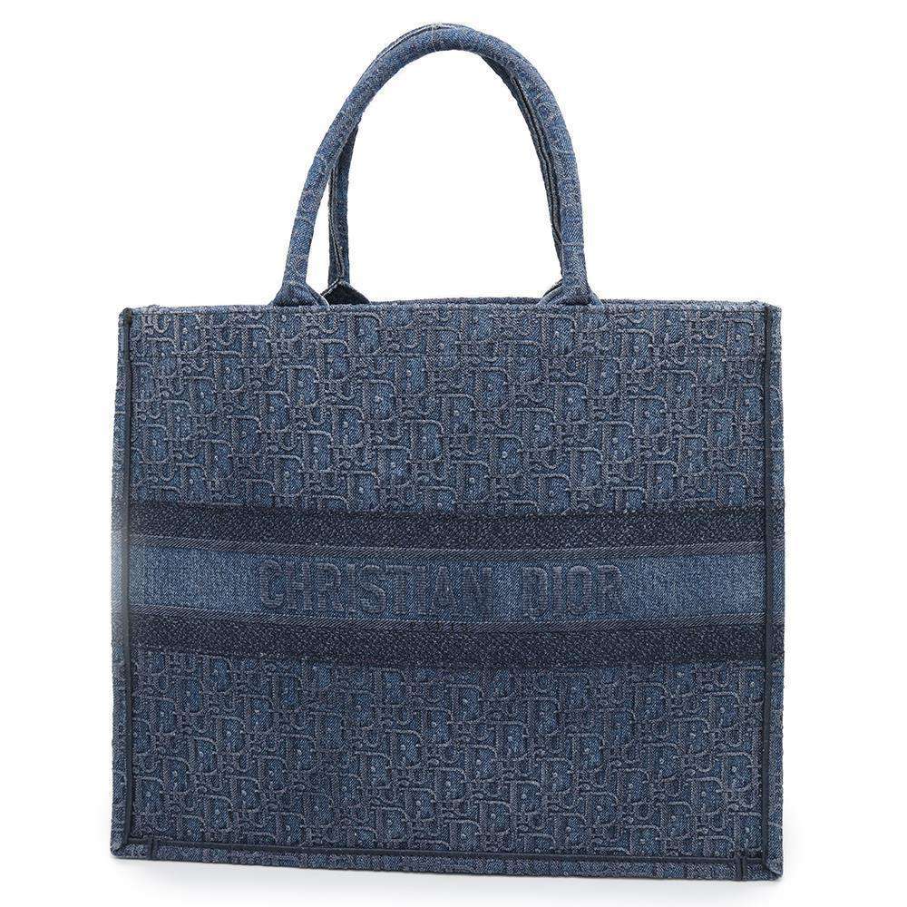 Dior Book tote NavyM1286ZWAL Denim Size Large