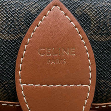 将图像加载到图库查看器中，CELINE Triomphe Falco Backpack Tan197662CAS PVC Coated Canvas Leather Size Mini
