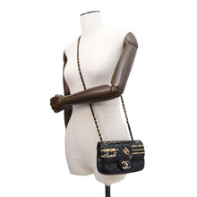 Load image into Gallery viewer, CHANEL Mini Matelasse Clip Coco GX ChainShoulder Bag BlackAS2978 Lambskin Size 18
