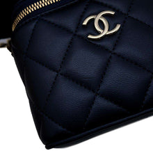 Load image into Gallery viewer, CHANEL Matelasse 2WAY ChainShoulder Vanity NavyAP2198 Lambskin
