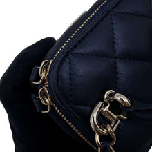 Load image into Gallery viewer, CHANEL Matelasse 2WAY ChainShoulder Vanity NavyAP2198 Lambskin
