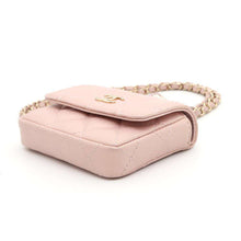 Load image into Gallery viewer, CHANEL Matelasse Chain Flap Coin Purse PinkAP2119 Caviar Leather
