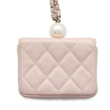 Load image into Gallery viewer, CHANEL Matelasse Chain Flap Coin Purse PinkAP2119 Caviar Leather

