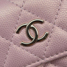 Load image into Gallery viewer, CHANEL Matelasse Chain Flap Coin Purse PinkAP2119 Caviar Leather
