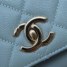 将图像加载到图库查看器中，CHANEL Business Affinity 2WAY ChainShoulder Bag Light BlueA93749 Caviar Leather Size Small
