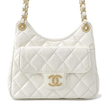 将图像加载到图库查看器中，CHANEL Matelasse 2WAY Hobo ChainShoulder Bag WhiteAS4323 Vintage Calf Leather
