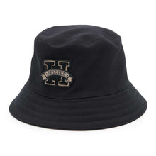 将图像加载到图库查看器中，HERMES Harper HSellier Bucket Hat Size 57 Black Cotton100%
