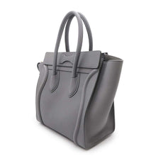 Load image into Gallery viewer, CELINE Luggage shopper Gray189793AQL Leather Size micro
