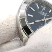 将图像加载到图库查看器中，ROLEX Datejust W41mm Stainless Steel Bright Blue Dial126300
