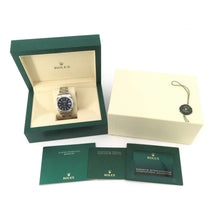 将图像加载到图库查看器中，ROLEX Datejust W41mm Stainless Steel Bright Blue Dial126300
