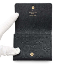 将图像加载到图库查看器中，LOUIS VUITTON Buisiness Card Holder NoirM58456 Monogram Empreinte Leather
