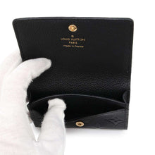 将图像加载到图库查看器中，LOUIS VUITTON Buisiness Card Holder NoirM58456 Monogram Empreinte Leather
