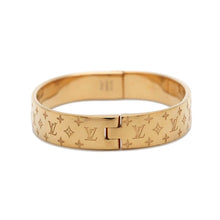 Load image into Gallery viewer, LOUIS VUITTON Cuff nanogram Size S GoldM00251 Monogram Metal
