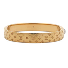 Load image into Gallery viewer, LOUIS VUITTON Cuff nanogram Size S GoldM00251 Monogram Metal
