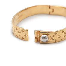 Load image into Gallery viewer, LOUIS VUITTON Cuff nanogram Size S GoldM00251 Monogram Metal
