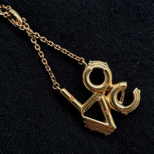 Load image into Gallery viewer, LOUIS VUITTON LV&amp;ME LOVE Necklace GoldM62843 Metal
