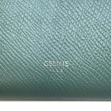 将图像加载到图库查看器中，CELINE Medium Strap Wallet Green10B643BRU Leather
