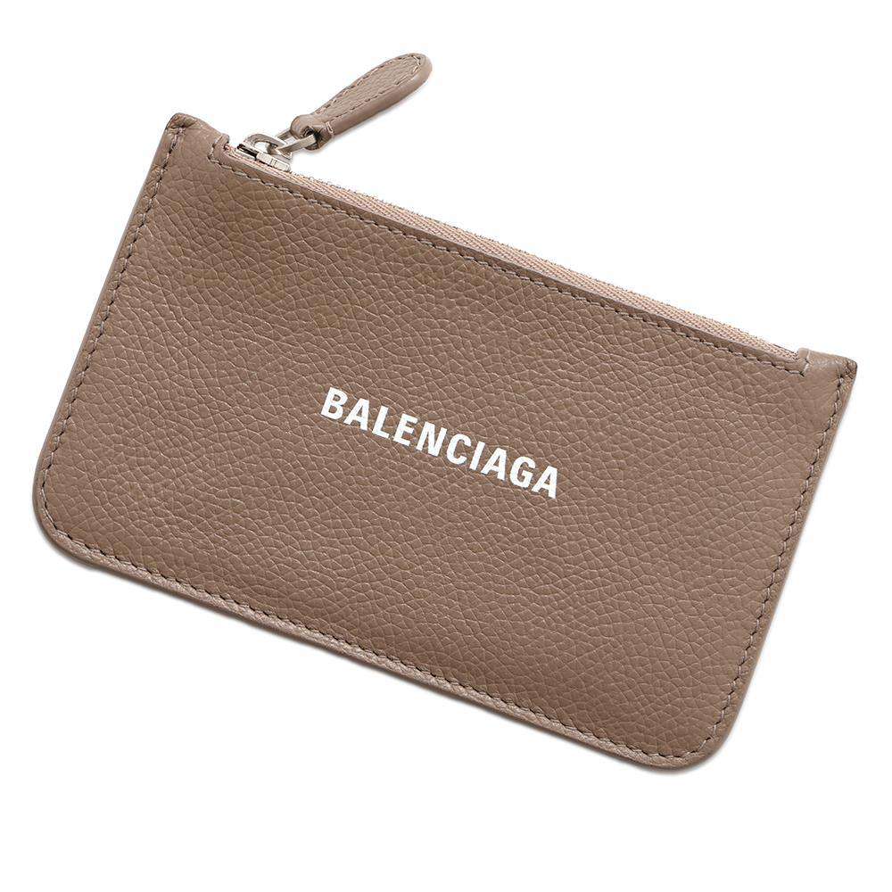 BALENCIAGA Coin Card Case Brown594214 Leather