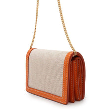 Load image into Gallery viewer, BURBERRY TBChainShoulderCard Case Beige/Orange Canvas/Leather
