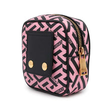 Load image into Gallery viewer, Pouch Pink/Black Leather
