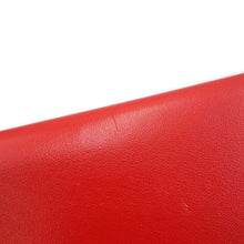 将图像加载到图库查看器中，Gianni Versace La Greca Signature 3-Piece Clutch Bag Brown/Red/Black PVC Leather
