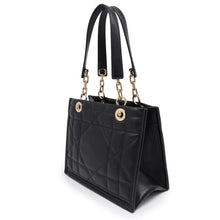 Load image into Gallery viewer, Dior Tote Bag Essential Archi Cannage BlackM8721OZVJ Leather
