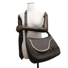 Load image into Gallery viewer, Dior Saddle 2WAY Shoulder Bag Gray Mouton Leather
