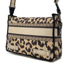 Load image into Gallery viewer, Dior Embroidery Shoulder Bag Brown Canvas
