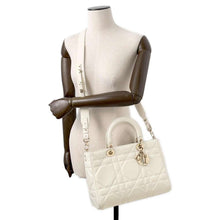 Load image into Gallery viewer, Dior Lady D-sire 2wayBag WhiteM1151OHOW_M030 Leather
