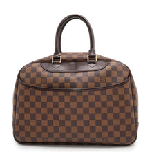 将图像加载到图库查看器中，LOUIS VUITTON Deauville SPO BrownN47272 Damier Ebene Canvas
