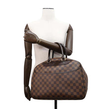 将图像加载到图库查看器中，LOUIS VUITTON Deauville SPO BrownN47272 Damier Ebene Canvas
