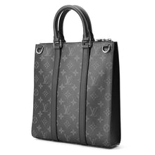 将图像加载到图库查看器中，LOUIS VUITTON Sac Plat NoirM46456 Monogram Eclipse
