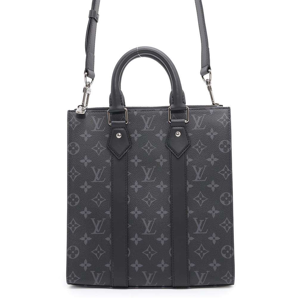 LOUIS VUITTON Sac Plat NoirM46456 Monogram Eclipse