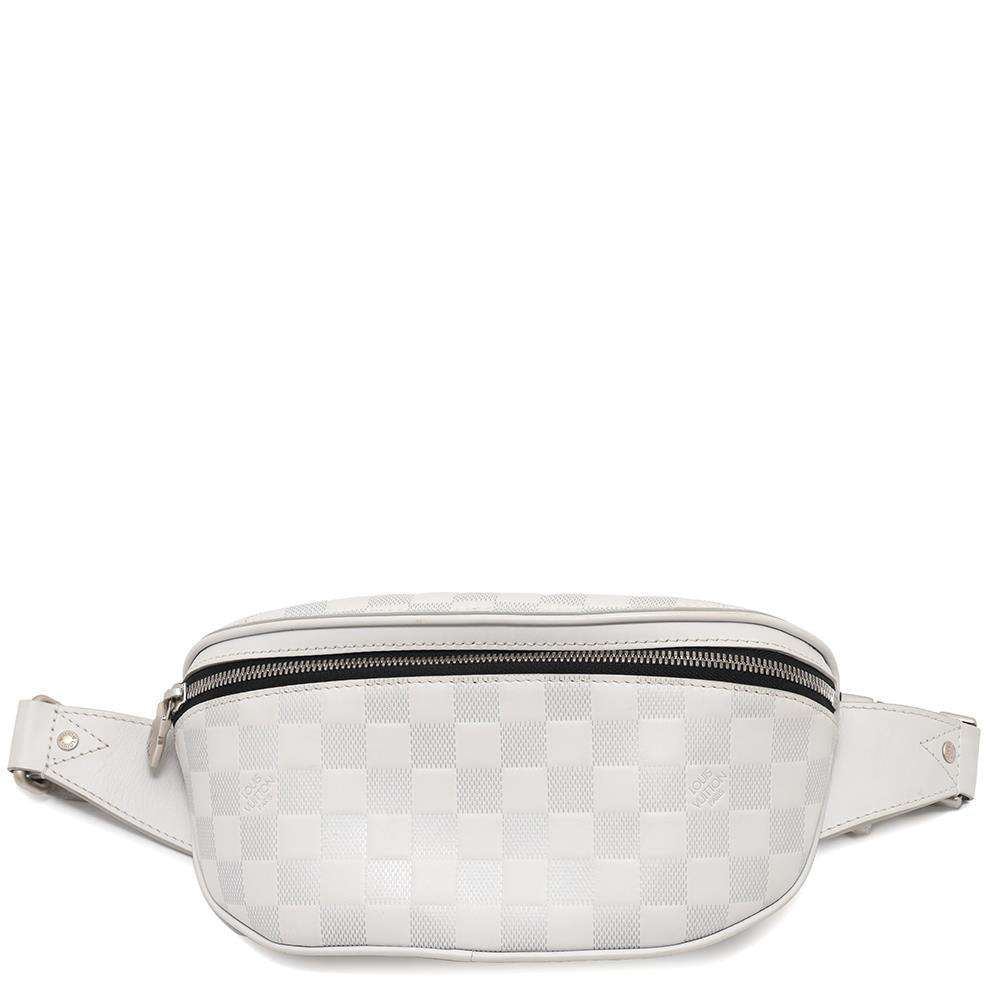 LOUIS VUITTON Bumbag WhiteN40326 Damier Infini Leather