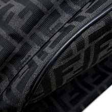 Load image into Gallery viewer, FENDI FF Jacquard Strike Backpack Black7VZ070 Canvas Leather
