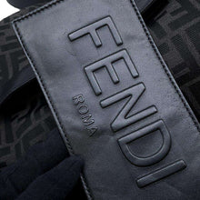 Load image into Gallery viewer, FENDI FF Jacquard Strike Backpack Black7VZ070 Canvas Leather
