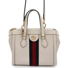 Load image into Gallery viewer, GUCCI Ophidia GGSmall Tote Bag White547551 Leather
