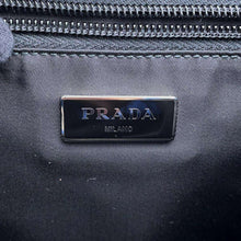 将图像加载到图库查看器中，PRADA Bag pack BlueV135 Nylon
