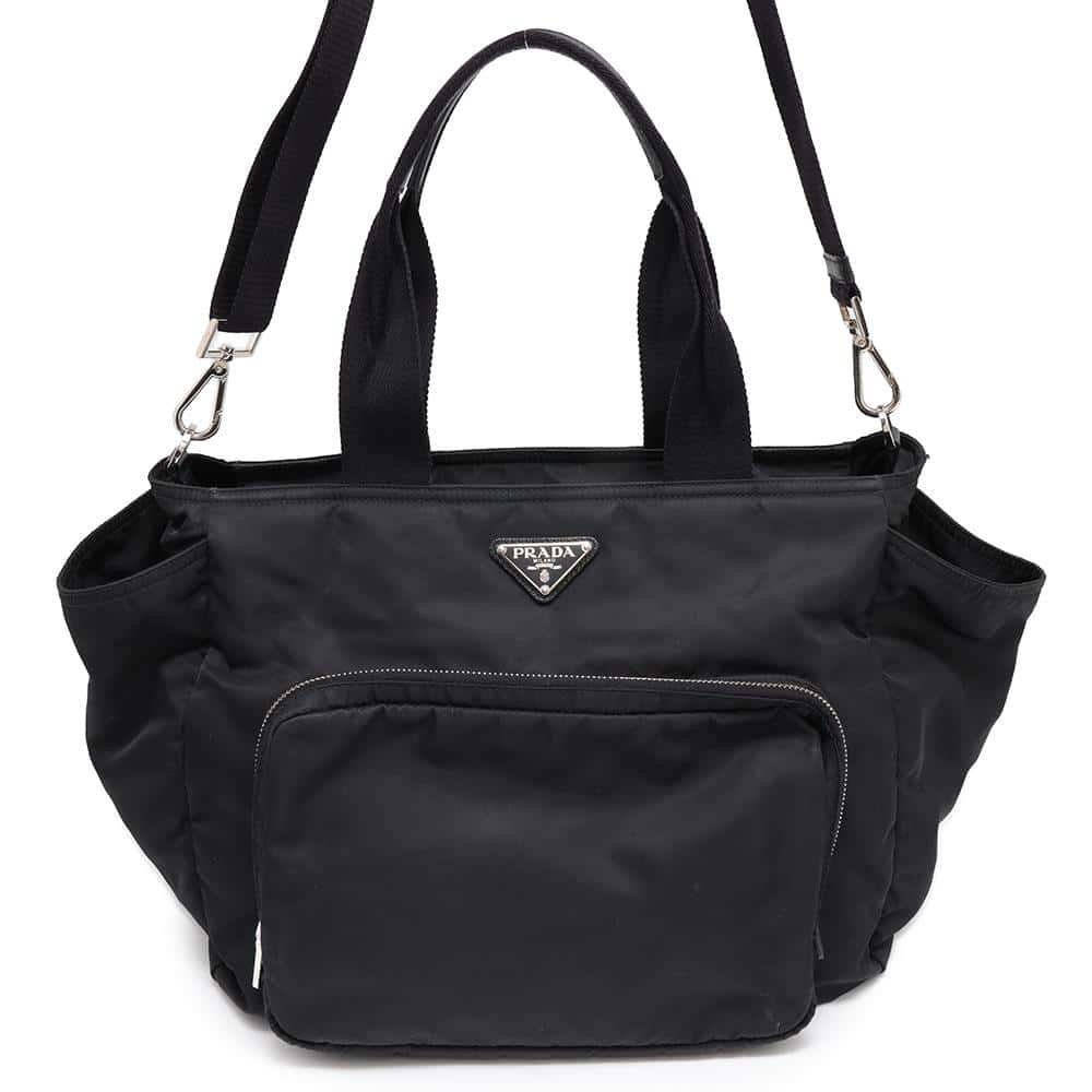 PRADA Mothers bag Black1BG102 Nylon