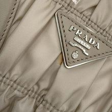 将图像加载到图库查看器中，PRADA Gathered 2WAYHandbag BeigeBN2868 Nylon Leather
