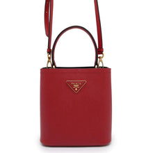 Load image into Gallery viewer, PRADA Panier 2WAYHandbag Red1BA217 Leather Size Small
