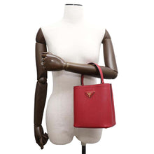 Load image into Gallery viewer, PRADA Panier 2WAYHandbag Red1BA217 Leather Size Small
